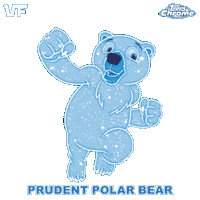 Polar Bear Running Sticker by VeeFriends