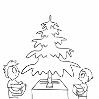Christmas Tree GIF by BBB illustration