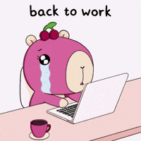 CapyEra work crying monday office GIF