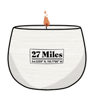 27MilesMalibu cozy candle fragrance malibu GIF