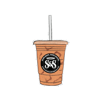 Iced Coffee Sticker by Saints and Sippers