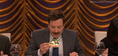jimmy fallon eating GIF by The Tonight Show Starring Jimmy Fallon