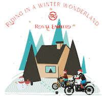 Merry Christmas Interceptor 650 Sticker by Royal Enfield