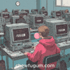 Chewing Gum Work GIF by Fugum
