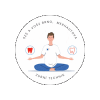 szsbrno szsbrno merhautka mishahet zubnitechnik Sticker