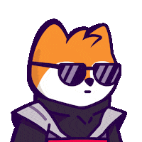 Thug Life Deal With It Sticker by Famous Fox Federation