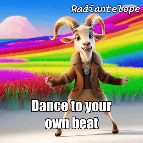 Dance Rainbow GIF by Radiantelope