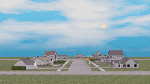 Sunset Neighborhood GIF by Ricky Montgomery