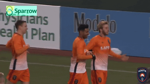 league one hug GIF by Lansing Ignite FC