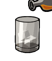 On The Rocks Whiskey Sticker