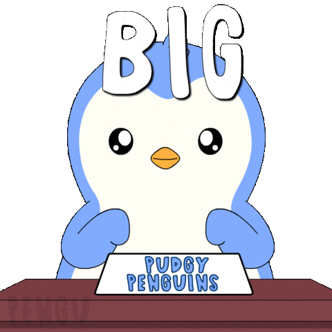 Penguin Big If True Sticker by Pudgy Penguins