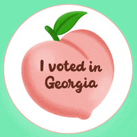 Georgia Peach Vote GIF by Creative Courage