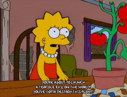 lisa simpson farming GIF