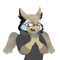 Scared Bird Sticker by Cyrentec @ Stellar Genetic