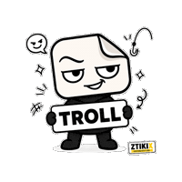 Troll Trolling Sticker by ZTIKIX