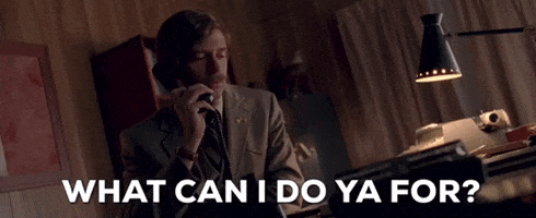 what can i do ya for at your service GIF by BlacKkKlansman