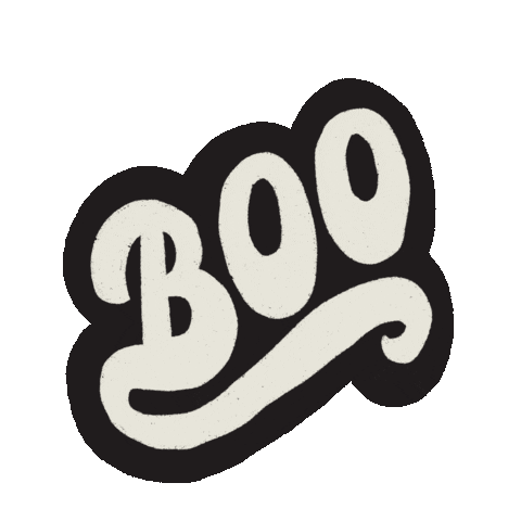 thinkmakeshare giphyupload halloween lettering boo Sticker