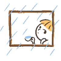 Rain 下雨 Sticker