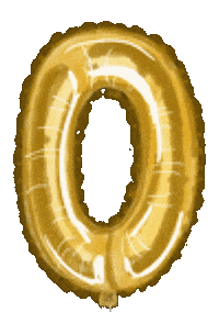 Birthday Gold Sticker