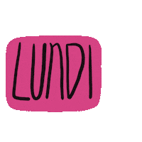 guiselamailhe monday lunes francais lundi Sticker