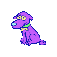 Happy Dog Sticker by Tony Papesh