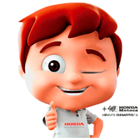 motocahonda moto honda legal boneco Sticker