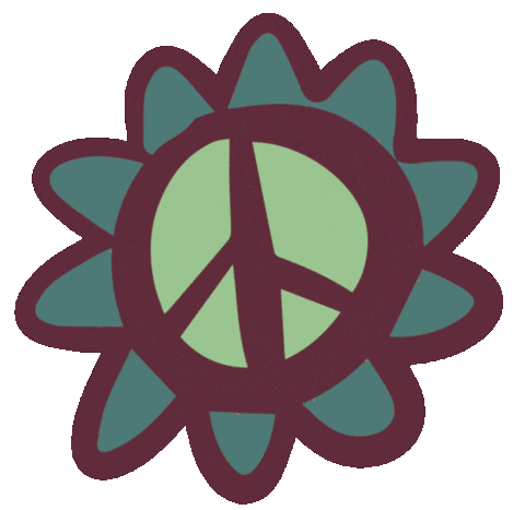 Flower Peace Sticker by elgalgoazul