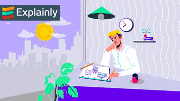 Explainly animation work office 2d GIF