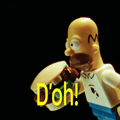 Homer Simpson Eating GIF by LEGO