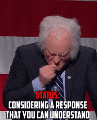 sarcastic bernie sanders GIF by Leroy Patterson