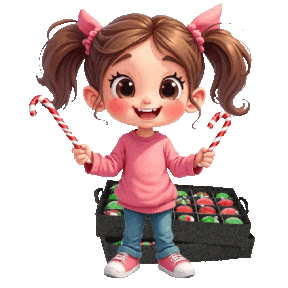 Boys Girls Christmas Ornaments Sticker