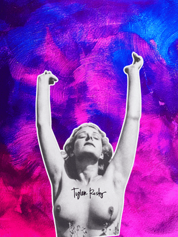 black and white art GIF by Tyler Resty
