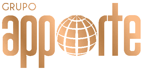 grupoapporte giphyupload logo globe marca Sticker