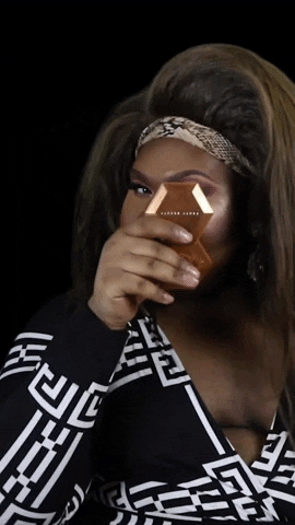 BurdEvents face drag queen mug make up GIF