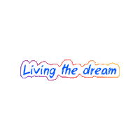 Living The Dream Sticker by Adam Wendler