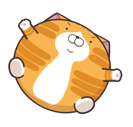 Happy Cat Sticker by MochiDad
