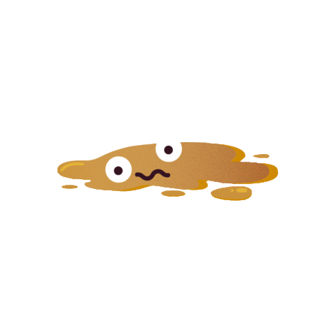 Sad Puddle Sticker by Lyka Pet Food