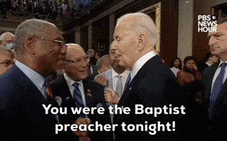 "You were the Baptist preacher tonight!"