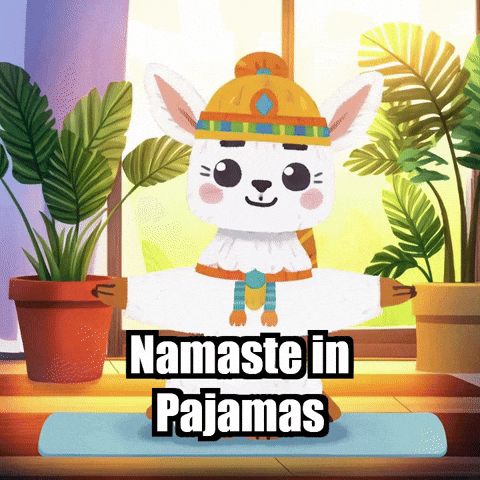 Morning Yoga GIF by Llamaozi