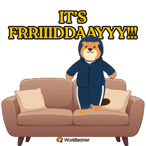 Its Friday Dancing Sticker by WorkBeaver