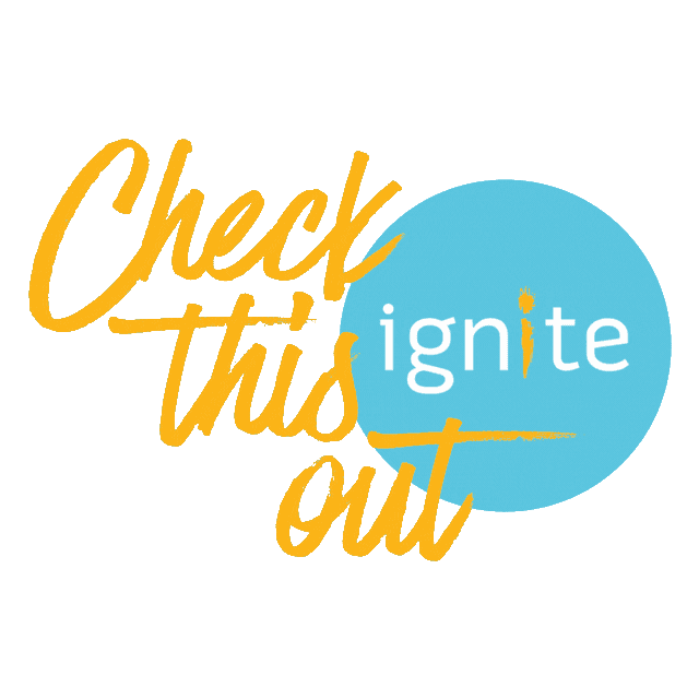 ignitemagazine giphyupload ignite magazine ignite check this out Sticker