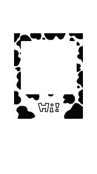 Frame Cow Sticker