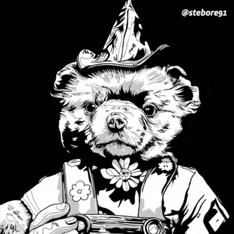 Awkward Teddy Bear GIF