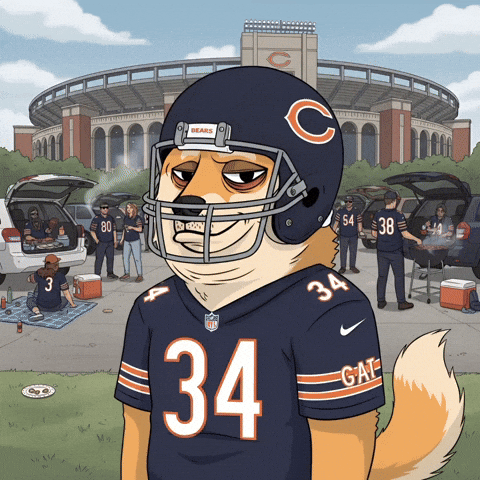 Grilling Chicago Bears GIF by Doge Pound