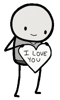 I Love You Heart Sticker by Nick Ybarra