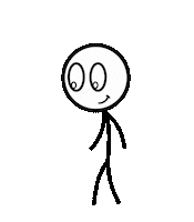 hansrinaldi love heart stick figure misfit Sticker