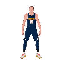 Denver Nuggets Shrug Sticker by SportsManias