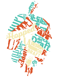 Beer Hops Sticker by Hopped LA