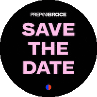 Sparring Save The Date Sticker by PREP AND BRACE