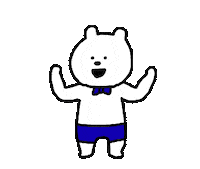 akiillustrations happy bear かわいい くま Sticker